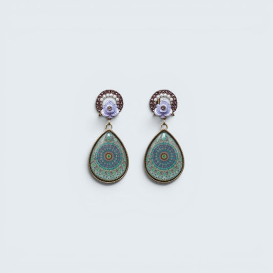 Mandala Drop Earrings