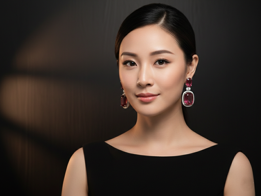 Ruby Drop Earrings