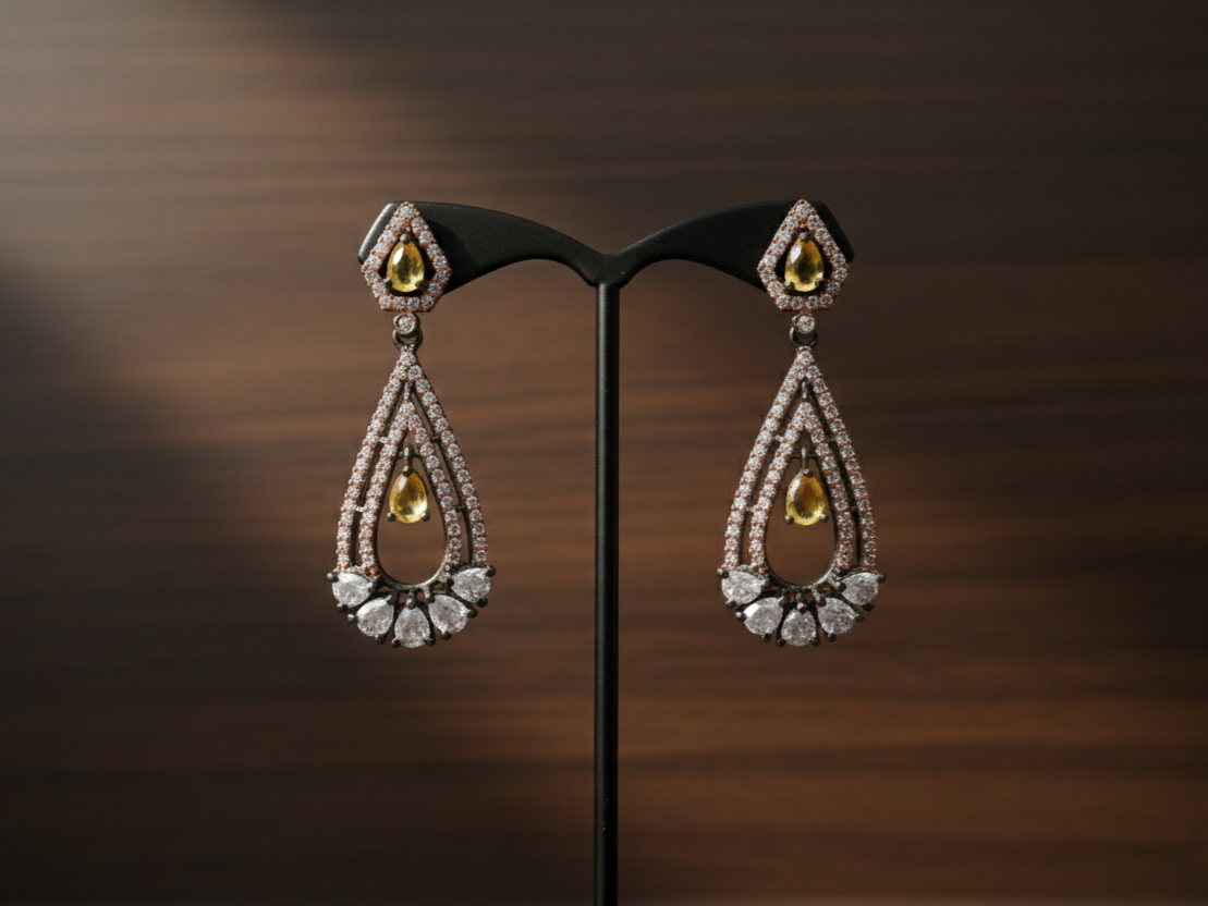 Golden Teardrop Elegance