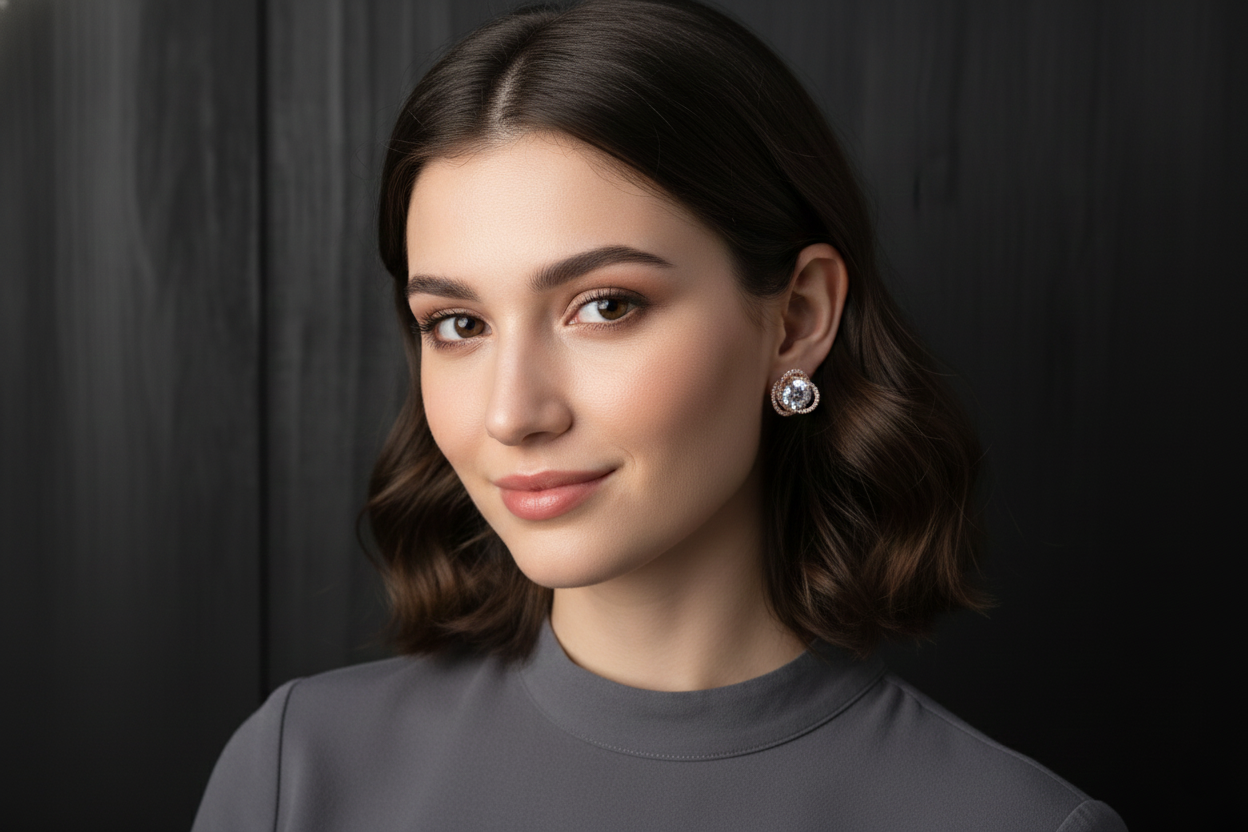 Crystal Halo Studs