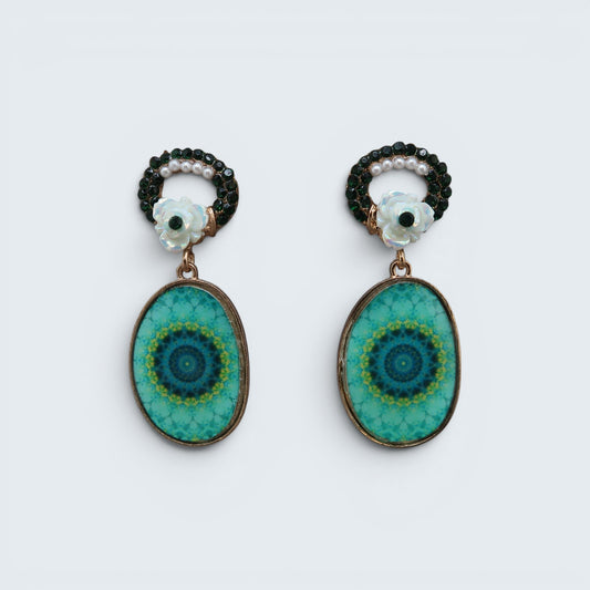 Mandala Drop Earrings