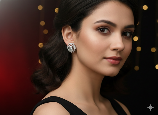Classic Radiance CZ Crystal Stud Earrings