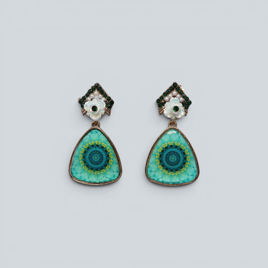 Mandala Drop Earrings