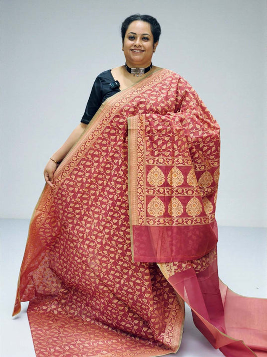 Kora Cotton Banarasi Saree