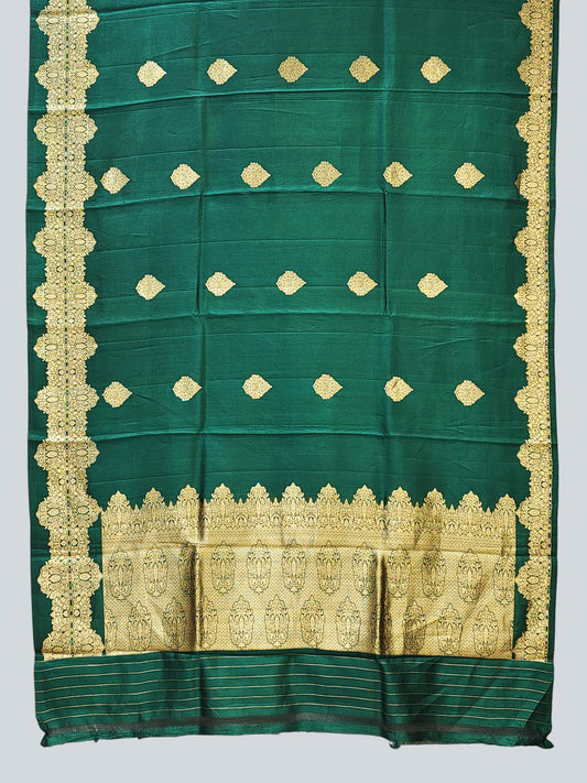 Katan Silk Saree with Rich Intricate Border and Pallu