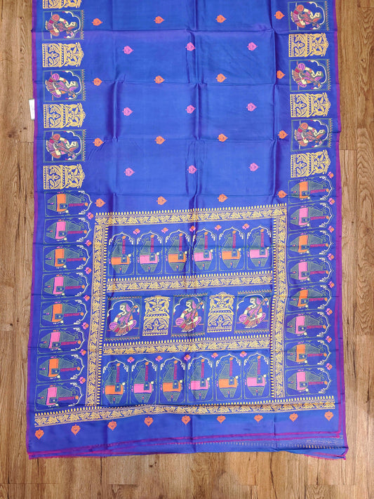 Jamini Roy Inspired Bishnupuri Silk Saree