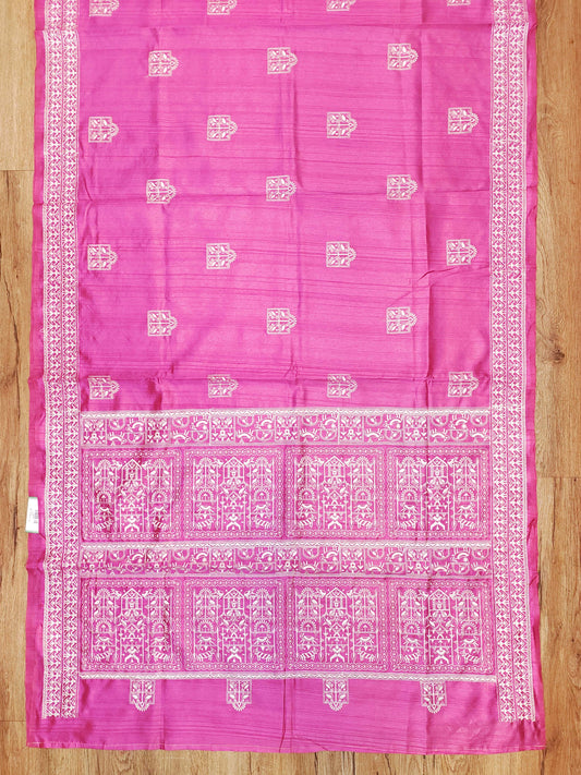 Embroidery on Blend Tussar Silk