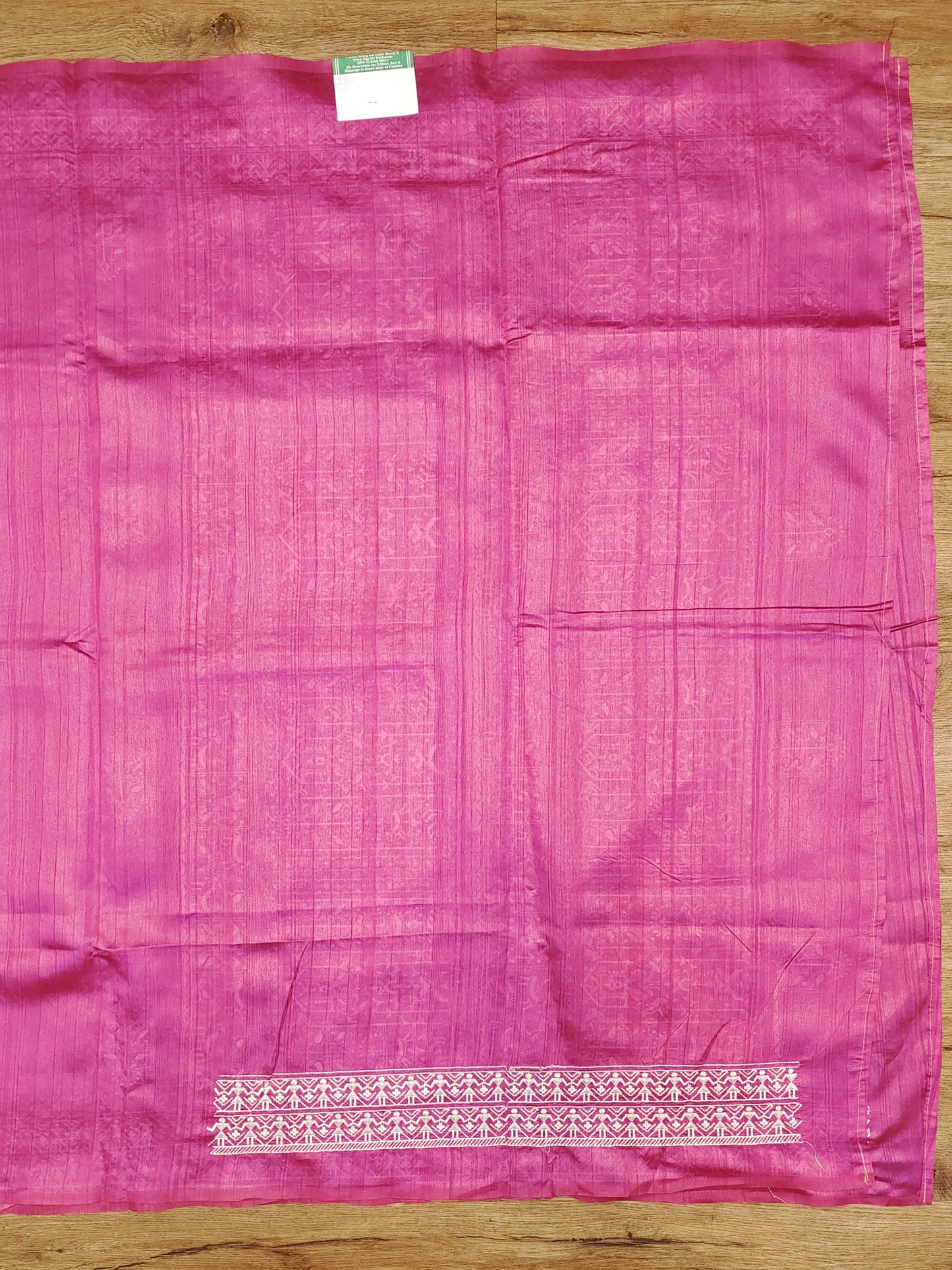 Embroidery on Blend Tussar Silk