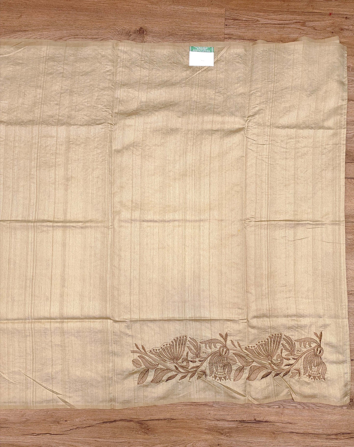 Embroidery on Blend Tussar Silk
