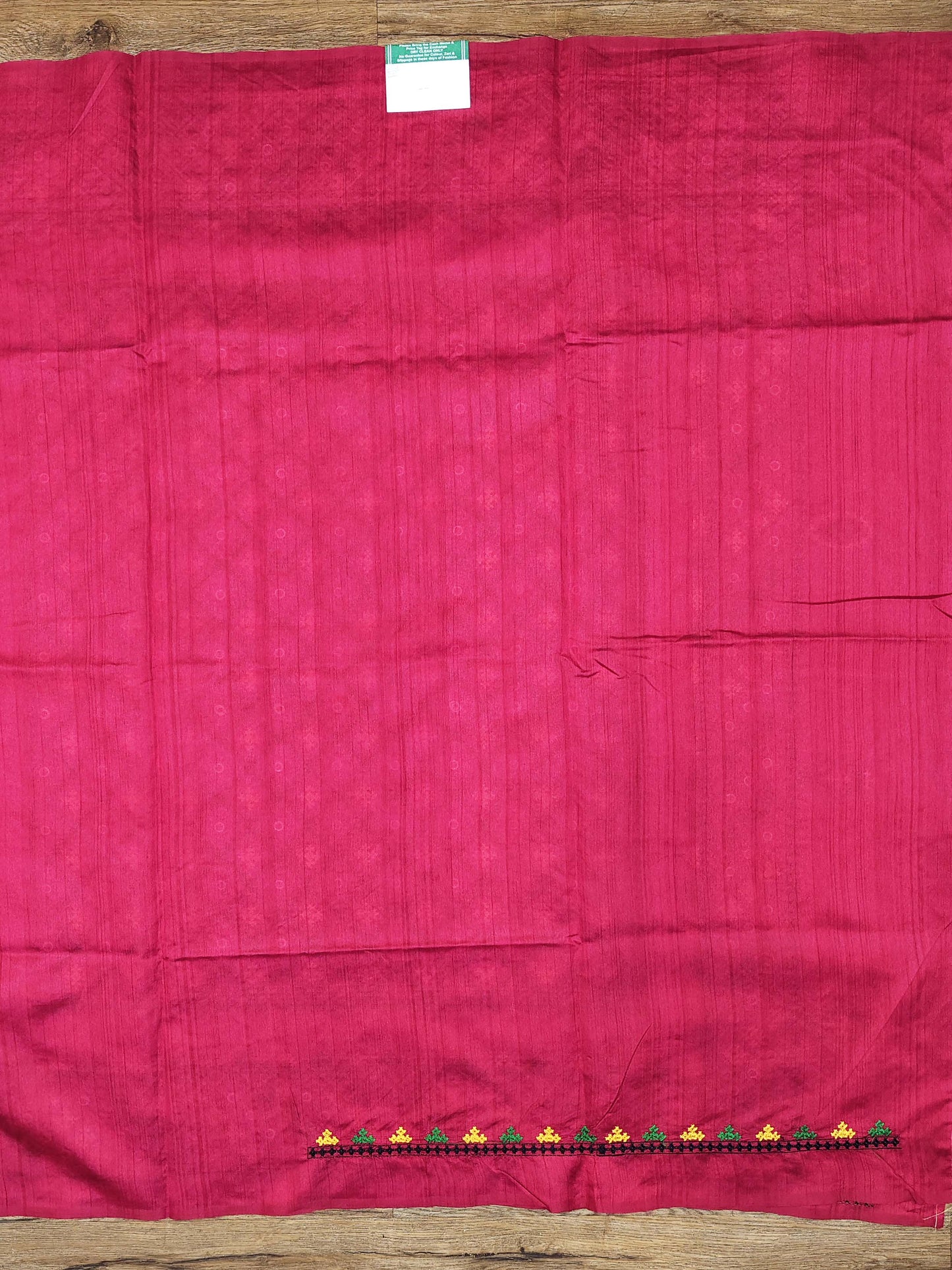 Embroidery on Blend Tussar Silk
