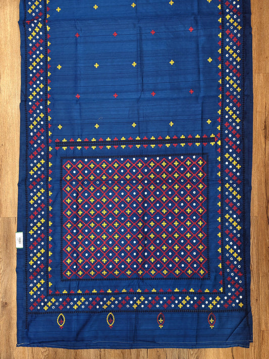 Embroidery on Blend Tussar Silk
