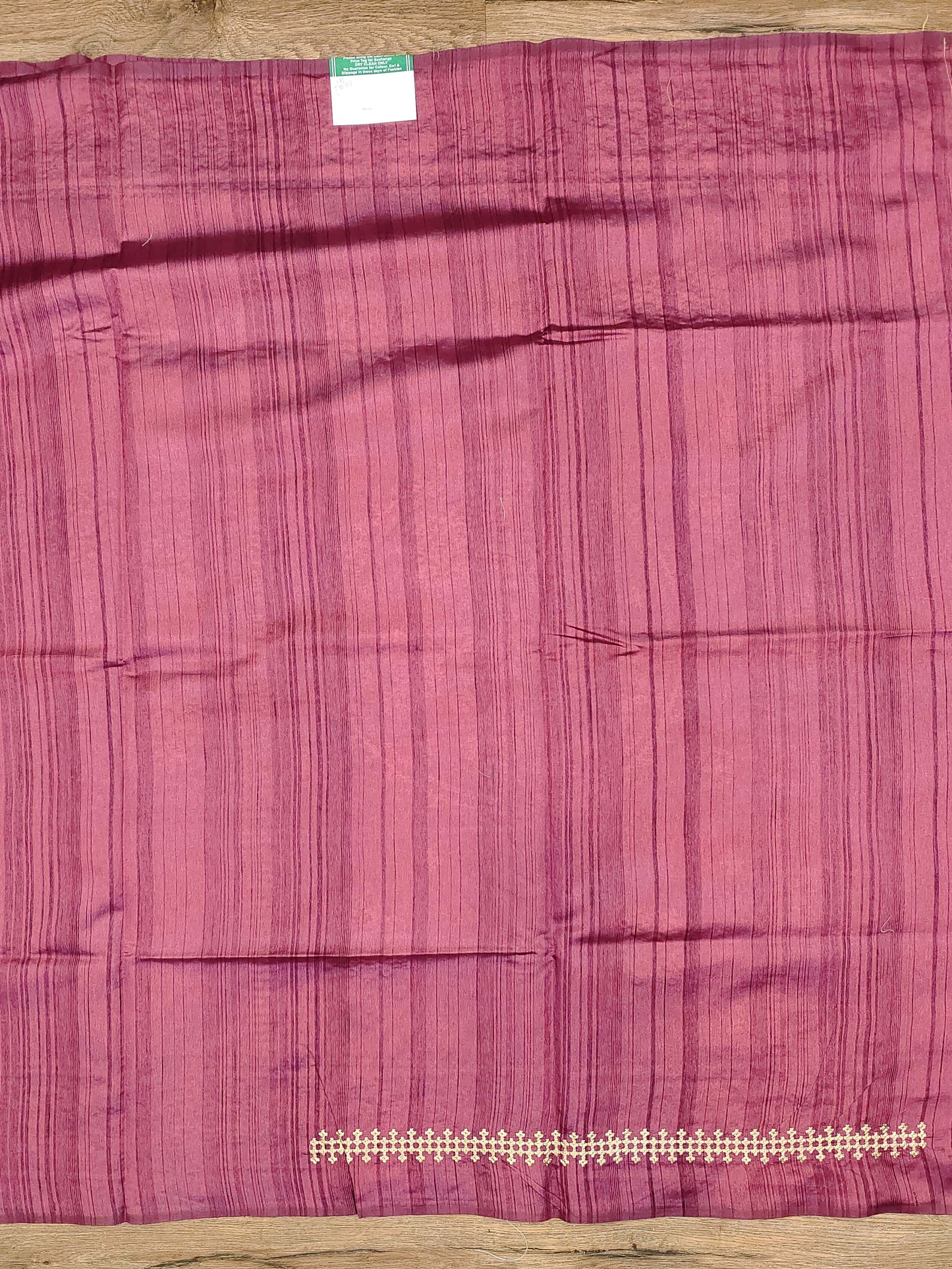 Embroidery on Blend Tussar Silk