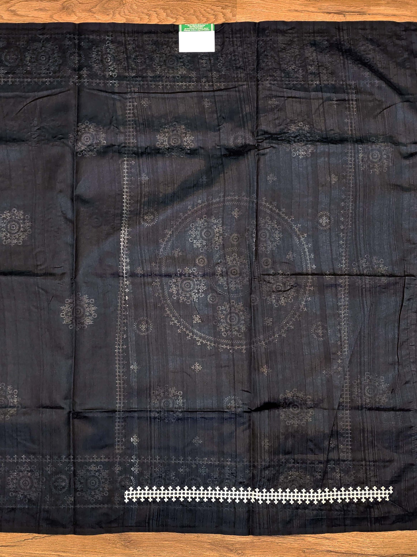 Embroidery on Blend Tussar Silk