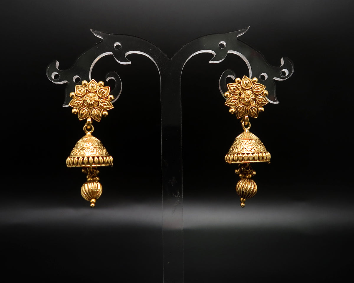 Antique Temple Floral Necklace Set