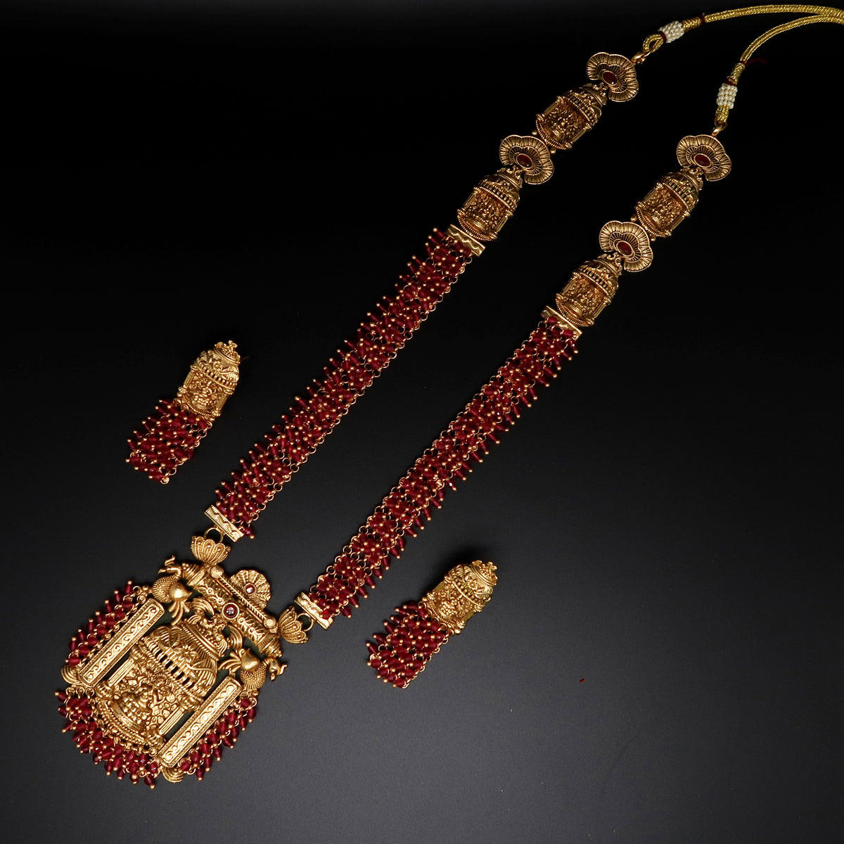 Antique Temple Long Pendant Set