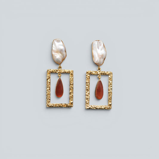 Pearl Frame Drops