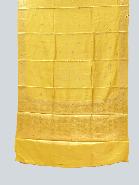 Pure Tussar Silk Saree with Zari and Meena Work