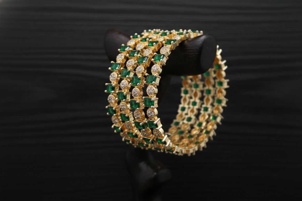 Emerald Cluster Luxe Bracelet