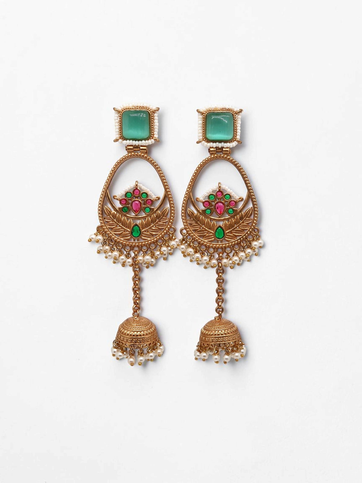 Emerald Gul Kashmiri Jhumka