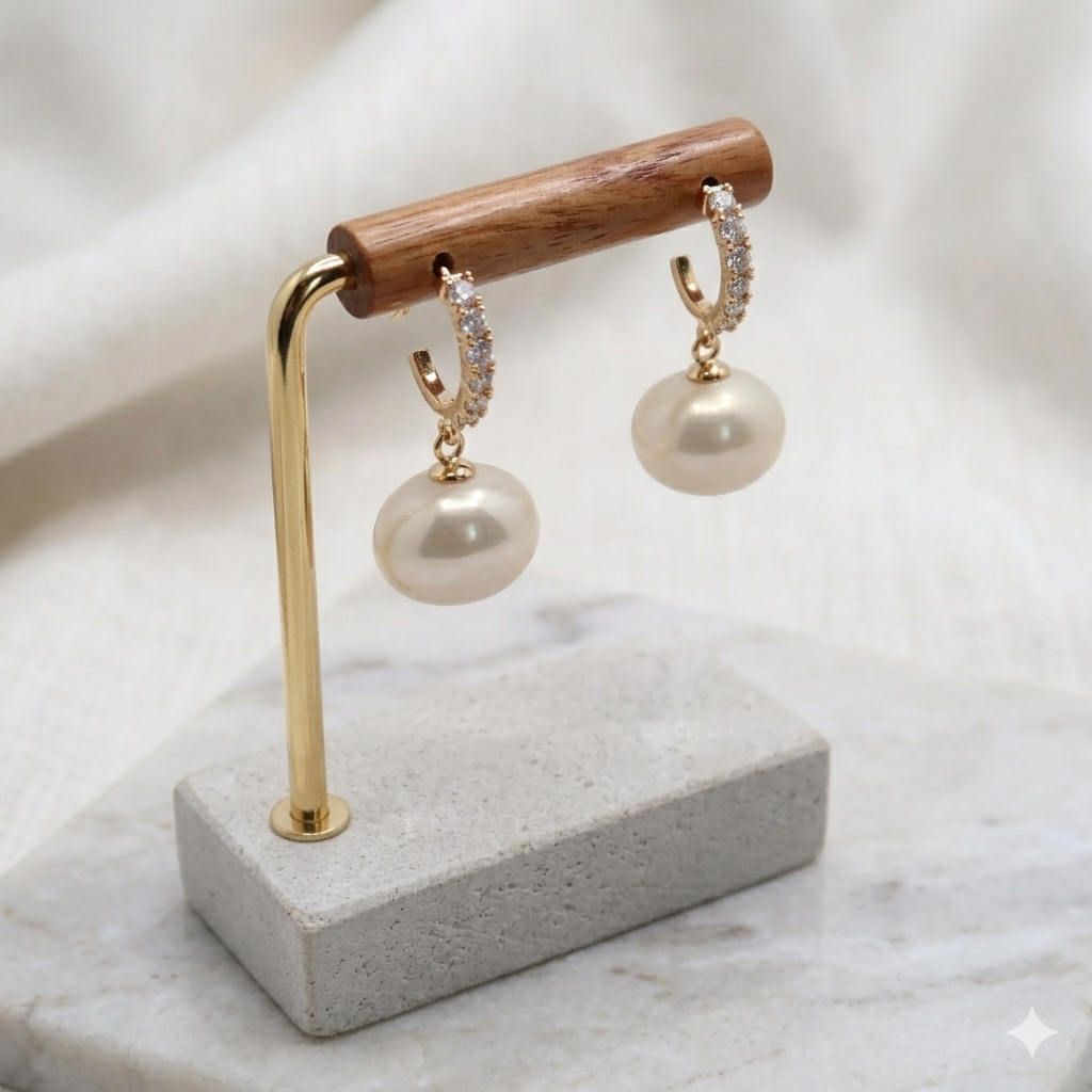 Pearl Hoops