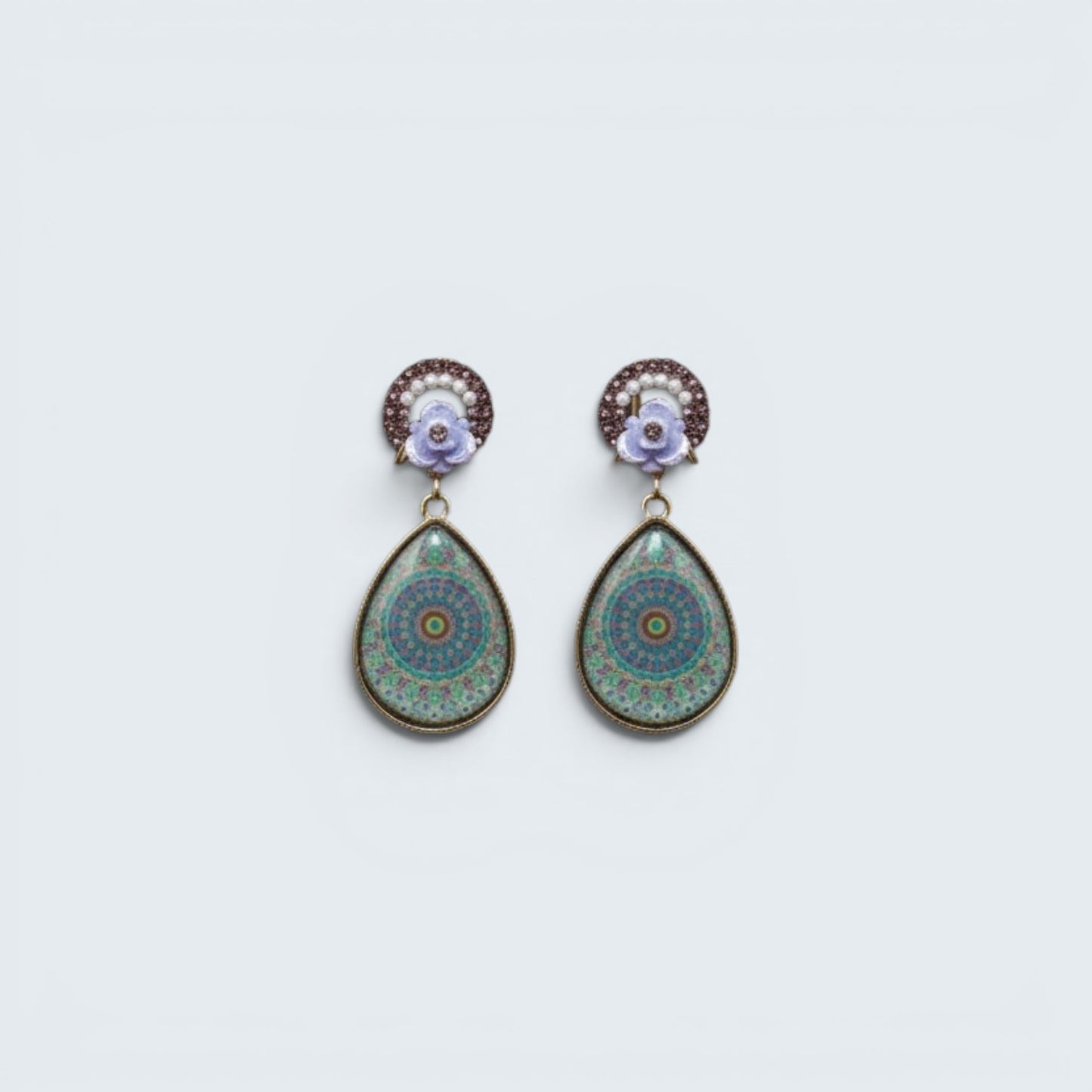 Mandala Drop Earrings