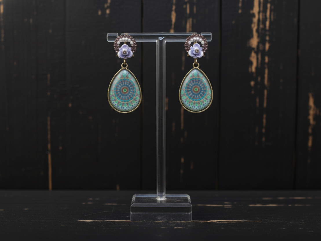 Mandala Drop Earrings