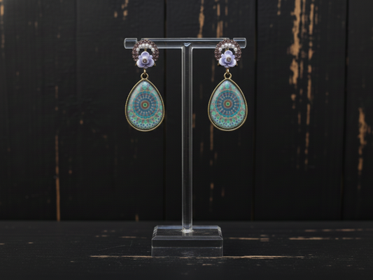 Mandala Drop Earrings