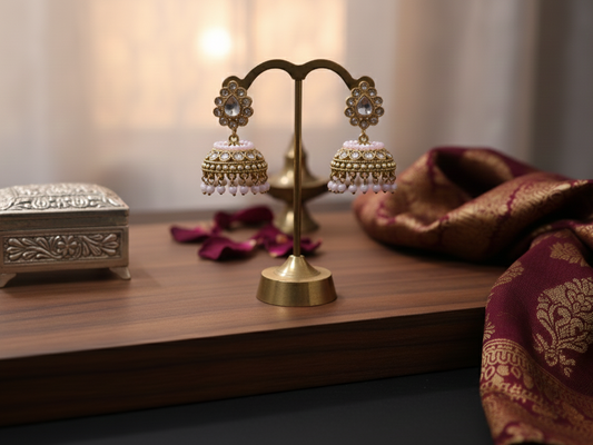 Blush Jhumka Drops