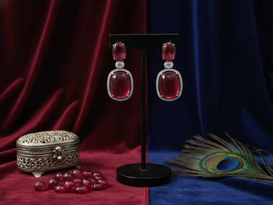 Ruby Drop Earrings
