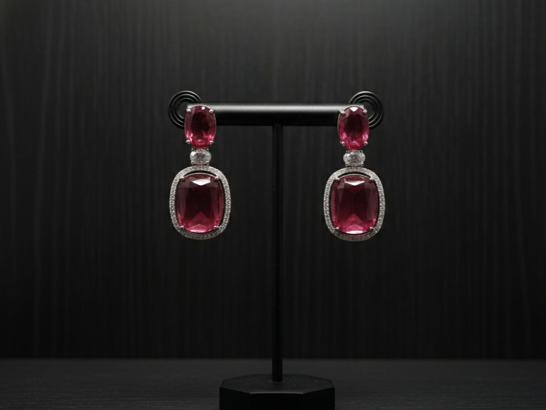 Ruby Drop Earrings