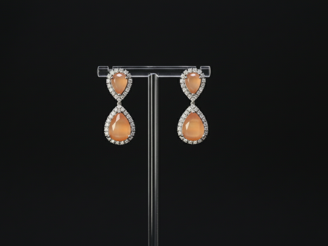 Amber Drop Earrings