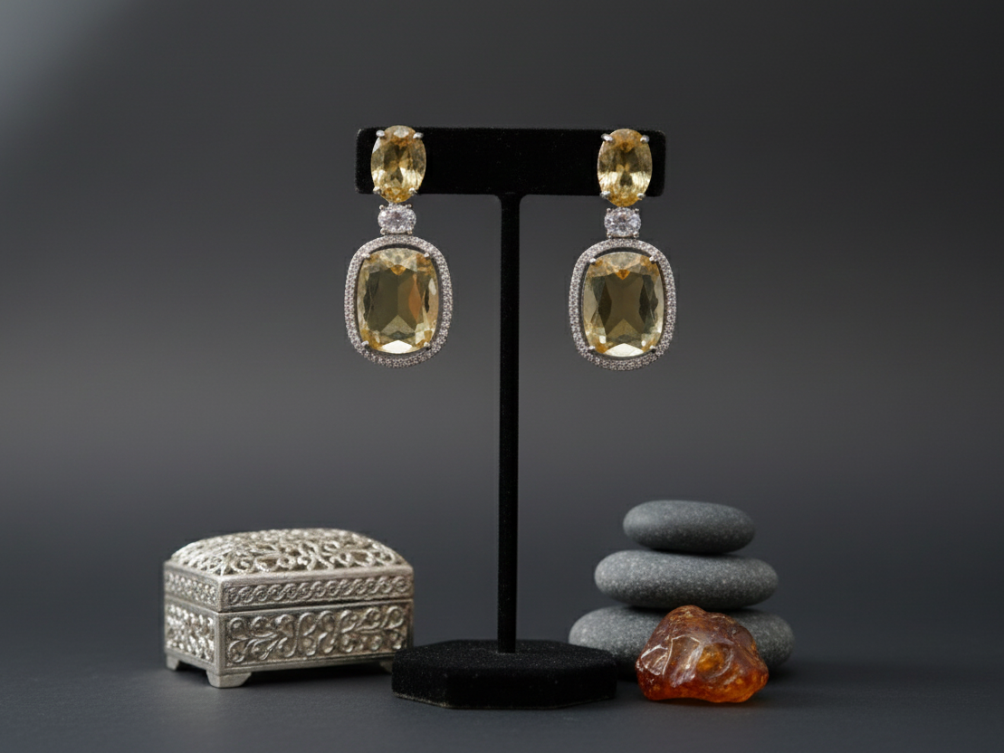 Golden Drop Earrings