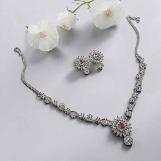 Ruby Bloom Necklace