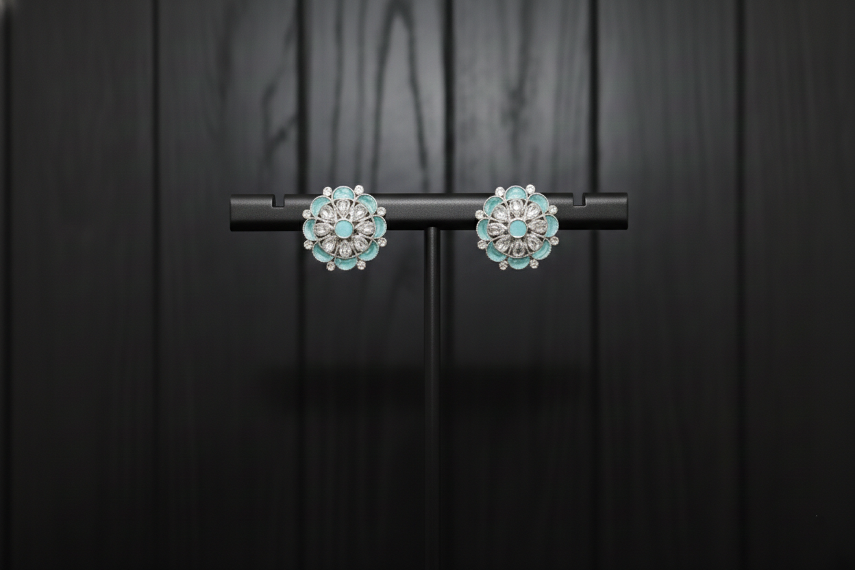 Aqua Bloom Studs