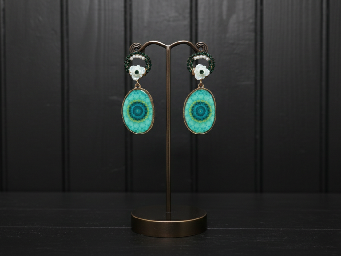 Mandala Drop Earrings