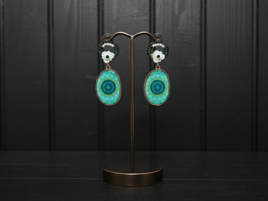 Mandala Drop Earrings