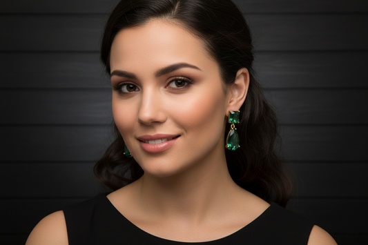 Emerald Drop Earrings