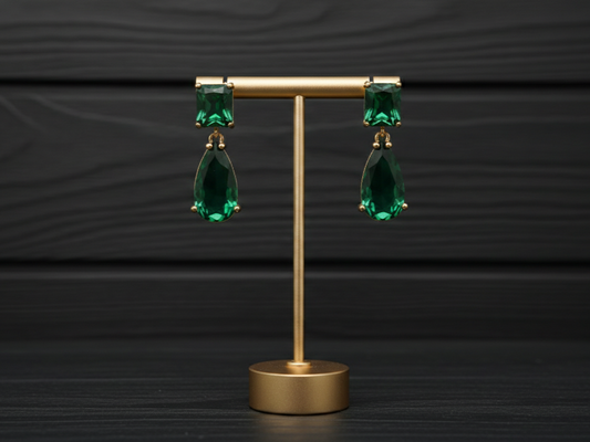 Emerald Drop Earrings