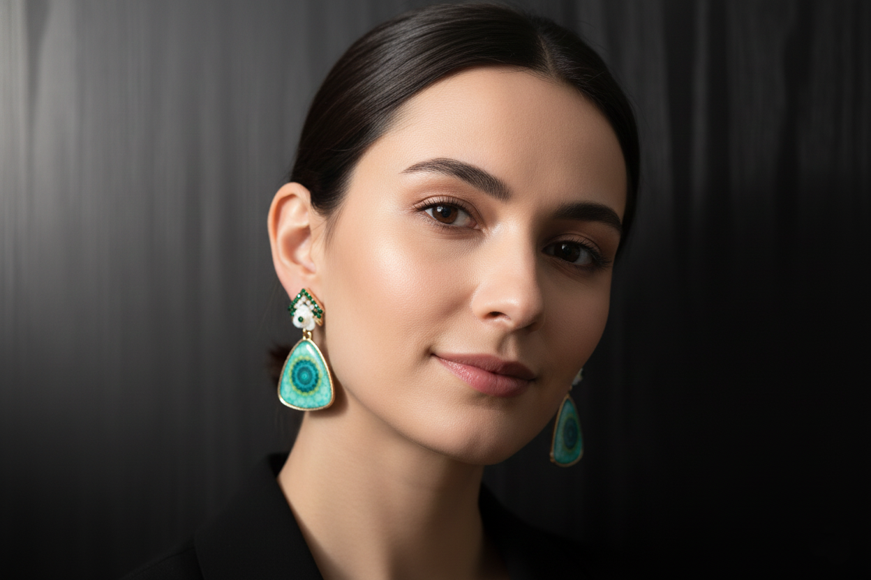 Mandala Drop Earrings