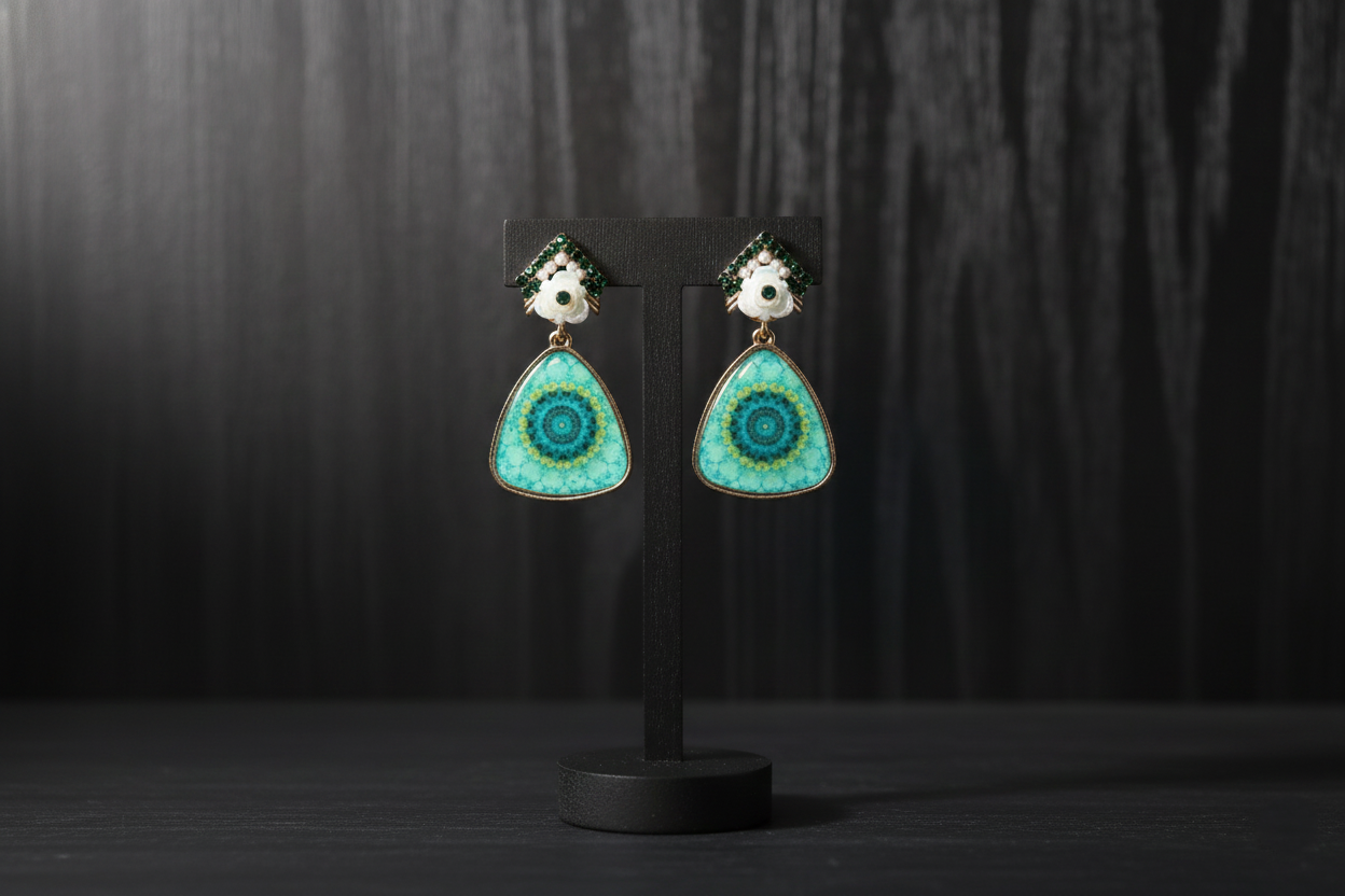 Mandala Drop Earrings