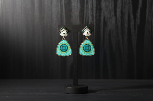 Mandala Drop Earrings