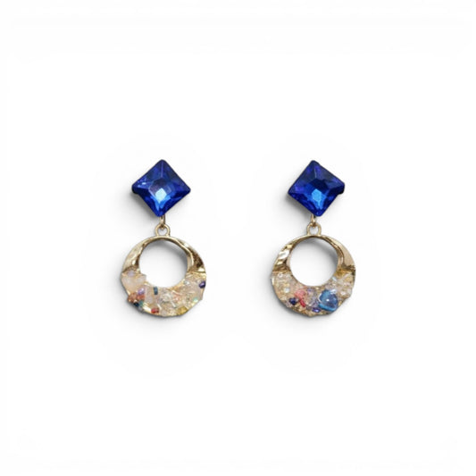 Sapphire Halo Drops