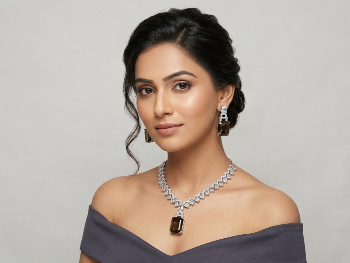 Smoky Crystal Elegance