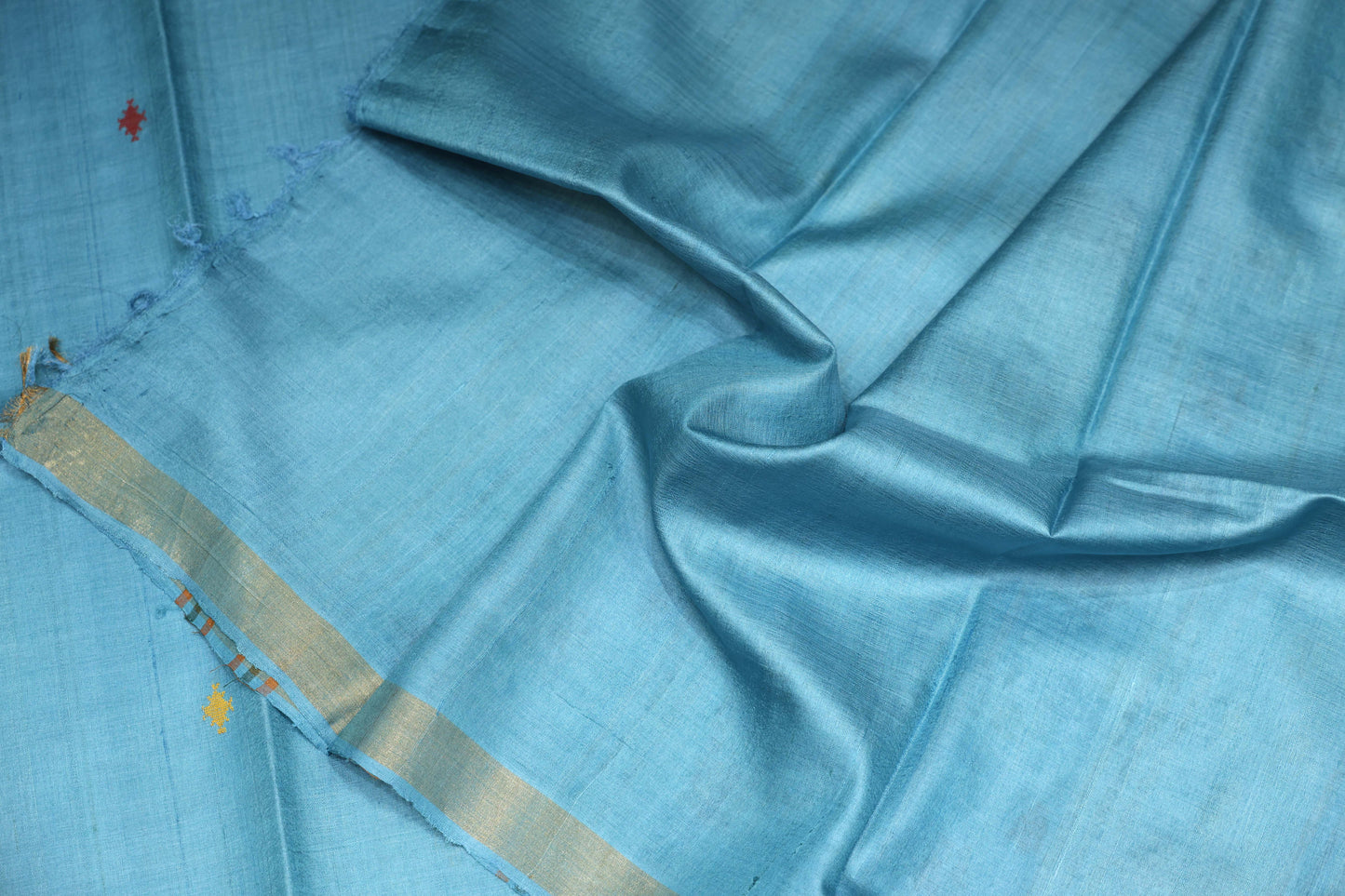 Pure Tussar Silk Saree with Woven Pallu