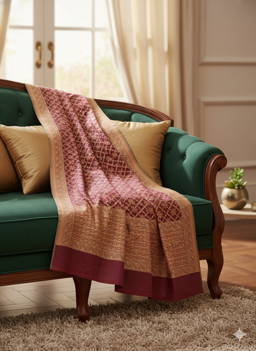 Kora Cotton Banarasi Saree