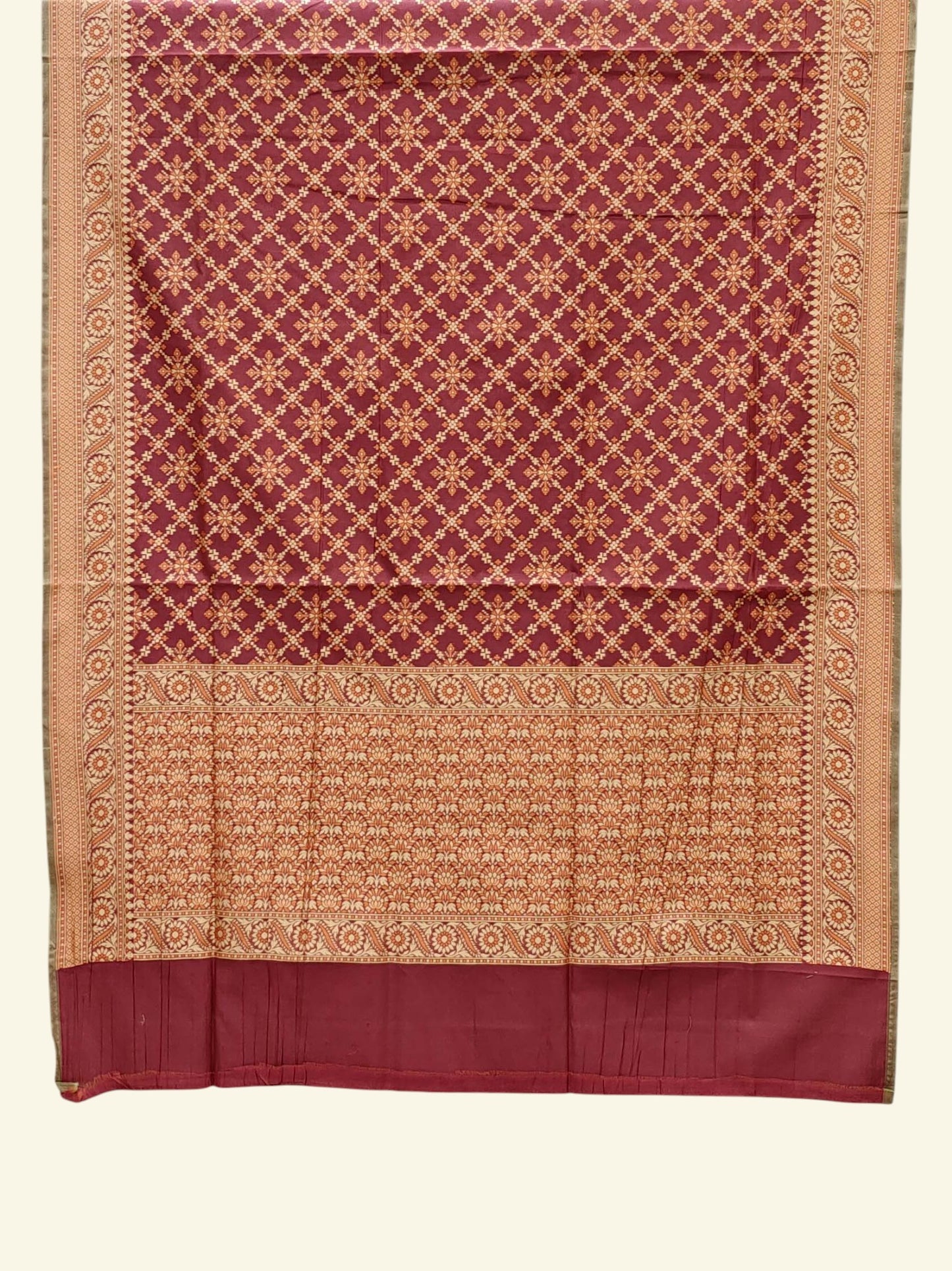 Kora Cotton Banarasi Saree