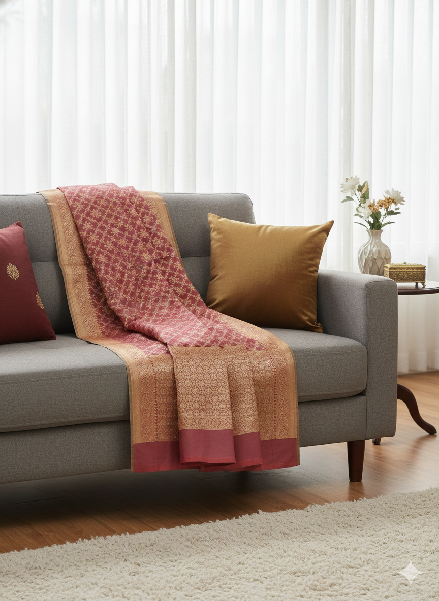 Kora Cotton Banarasi Saree