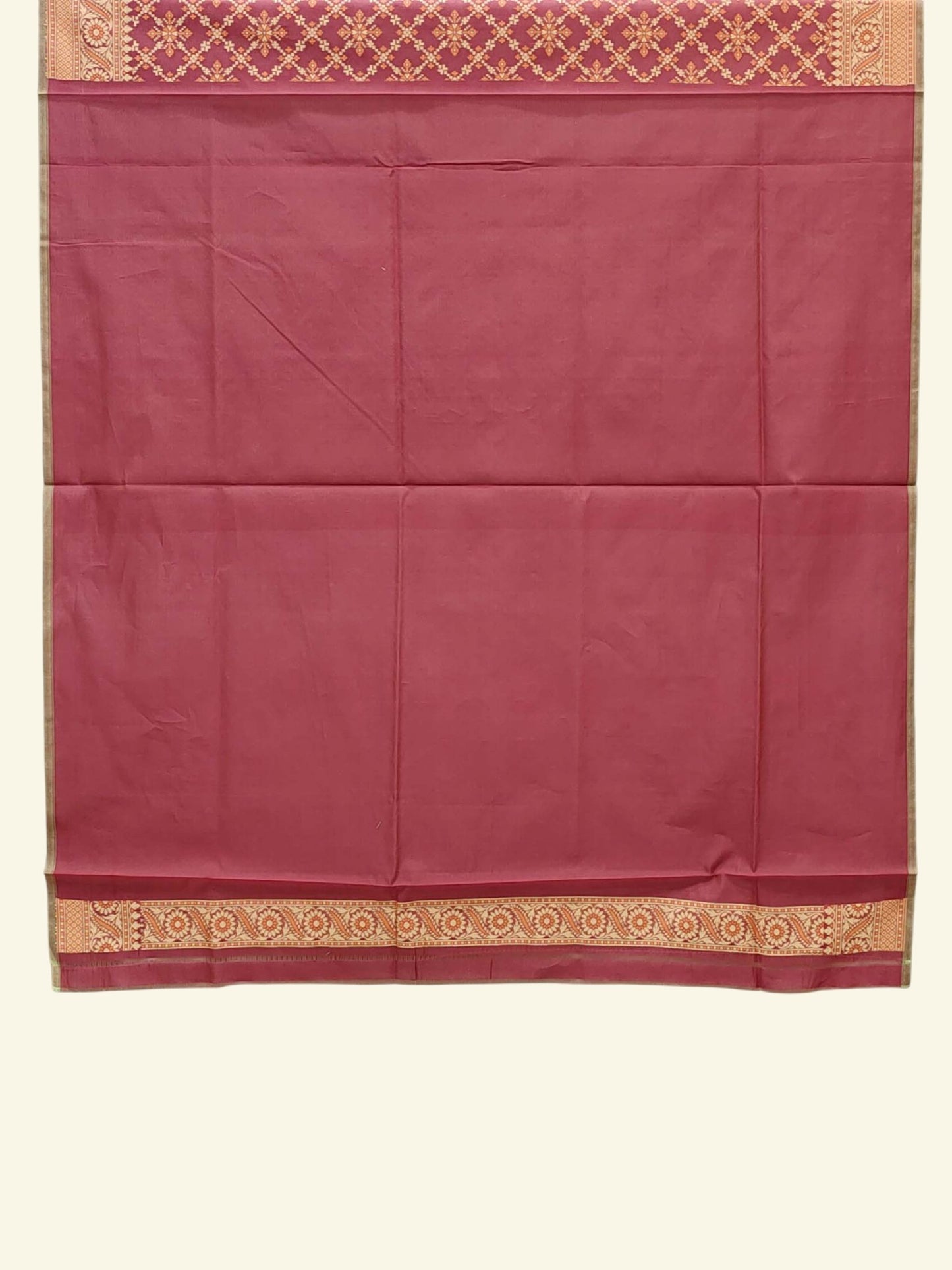 Kora Cotton Banarasi Saree