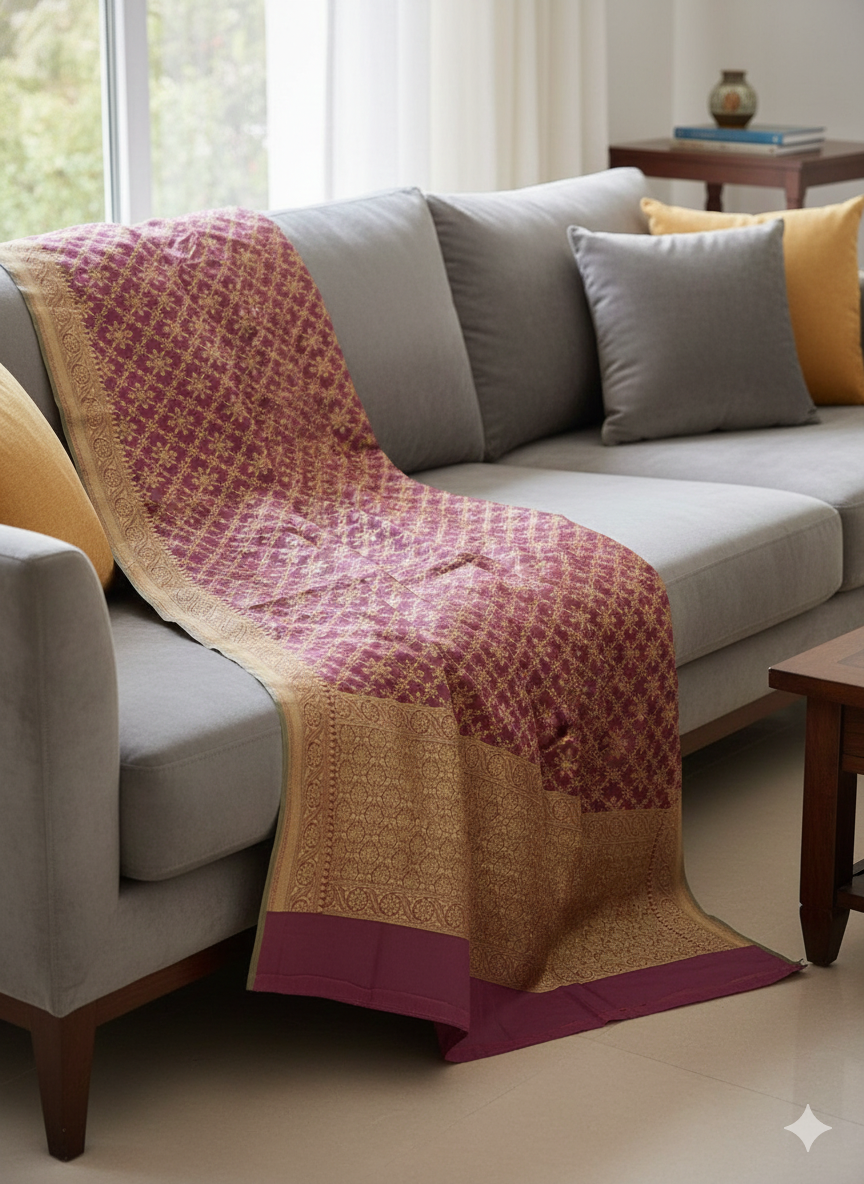 Kora Cotton Banarasi Saree