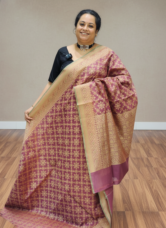 Kora Cotton Banarasi Saree